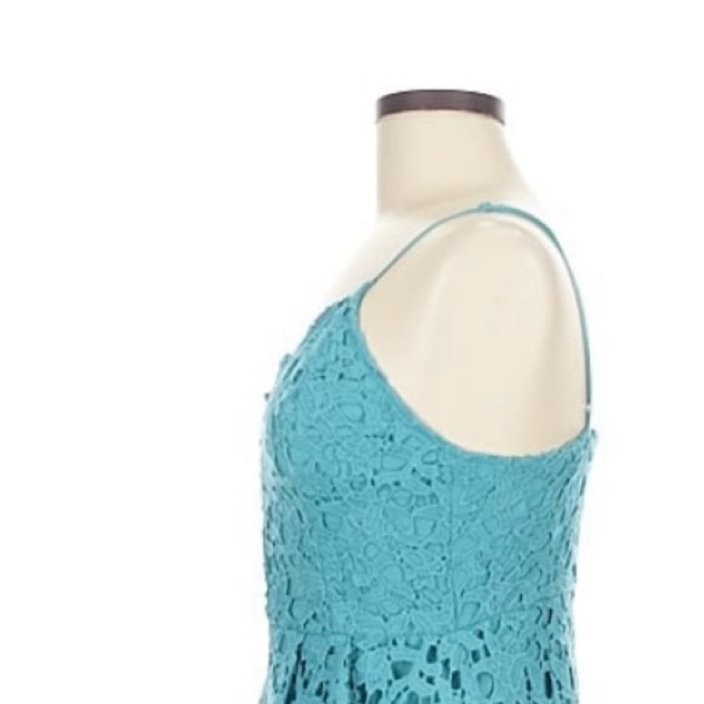 Astr Teal Lace Dress - Picture 2 of 5